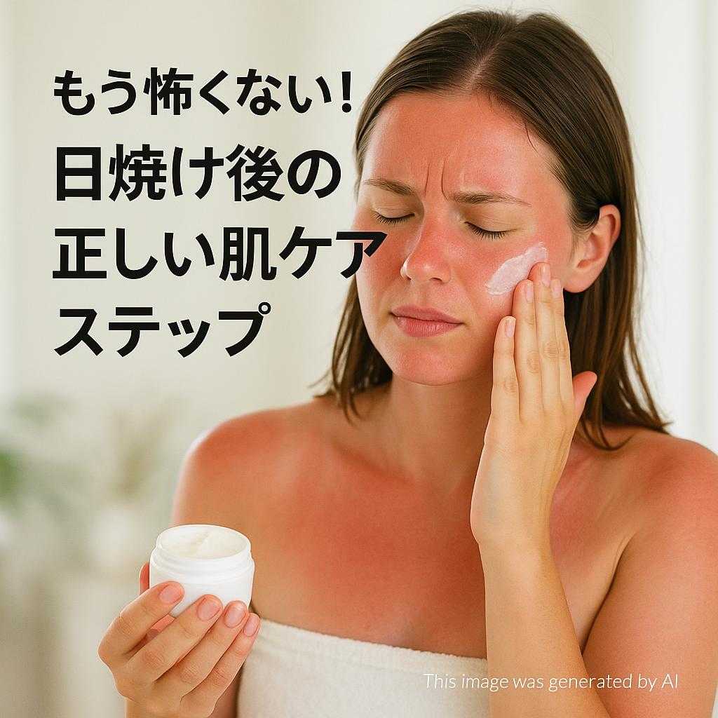 もう怖くない！日焼け後の正しい肌ケアステップ