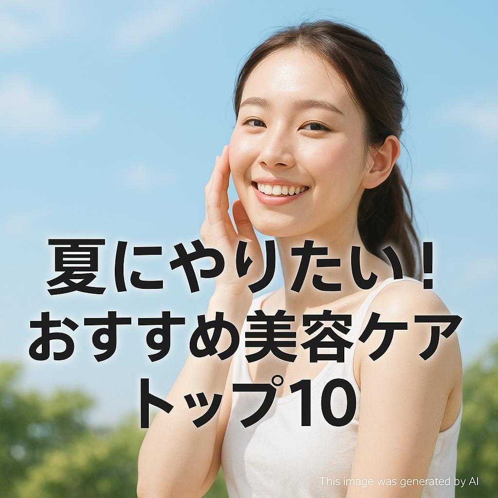 夏にやりたい!おすすめ美容ケアトップ10