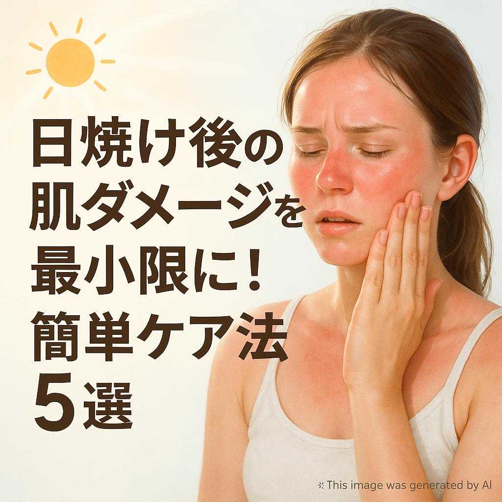 日焼け後の肌ダメージを最小限に!簡単ケア法5選