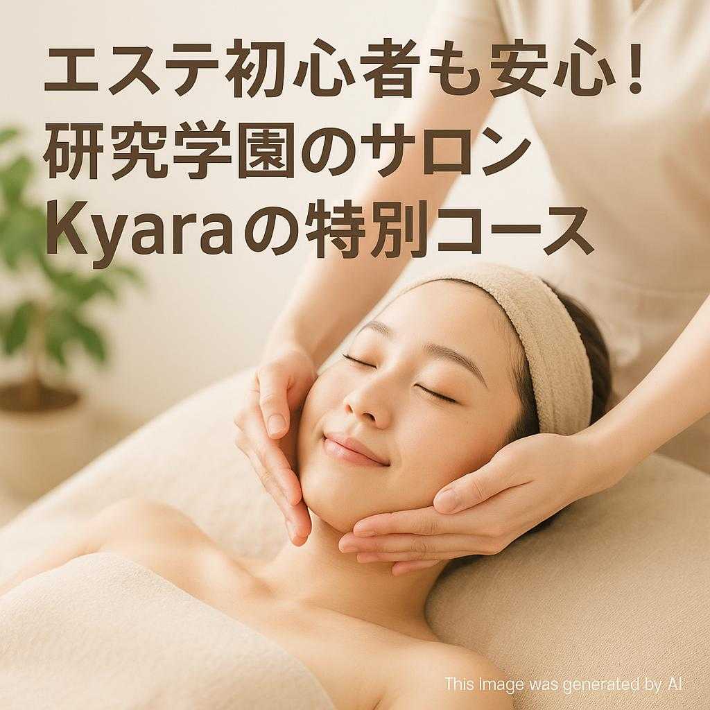 エステ初心者も安心!研究学園のサロンKyaraの特別コース