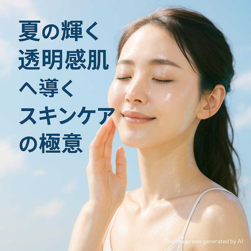 夏の輝く透明感肌へ導くスキンケアの極意