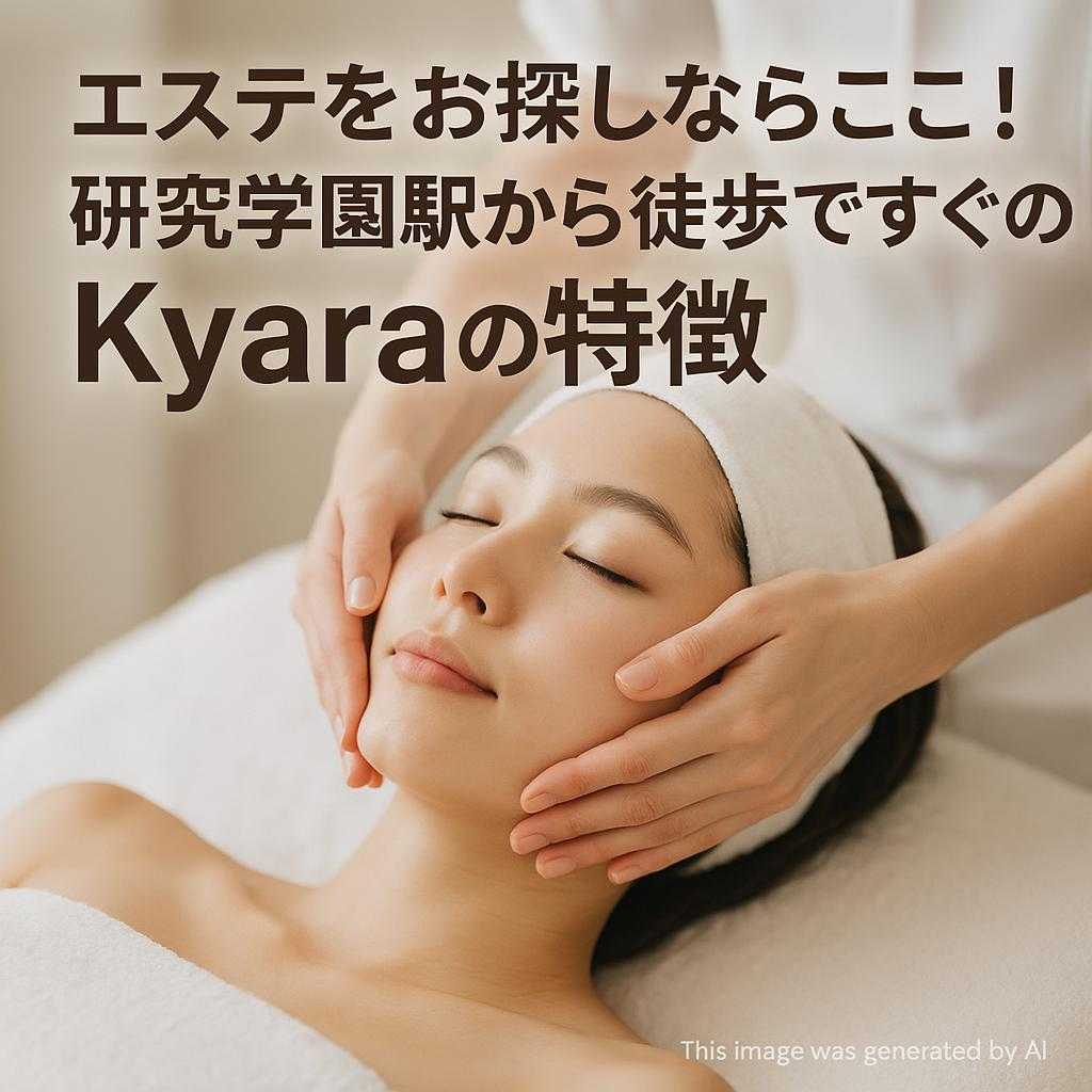 エステをお探しならここ!研究学園駅から徒歩ですぐのKyaraの特徴