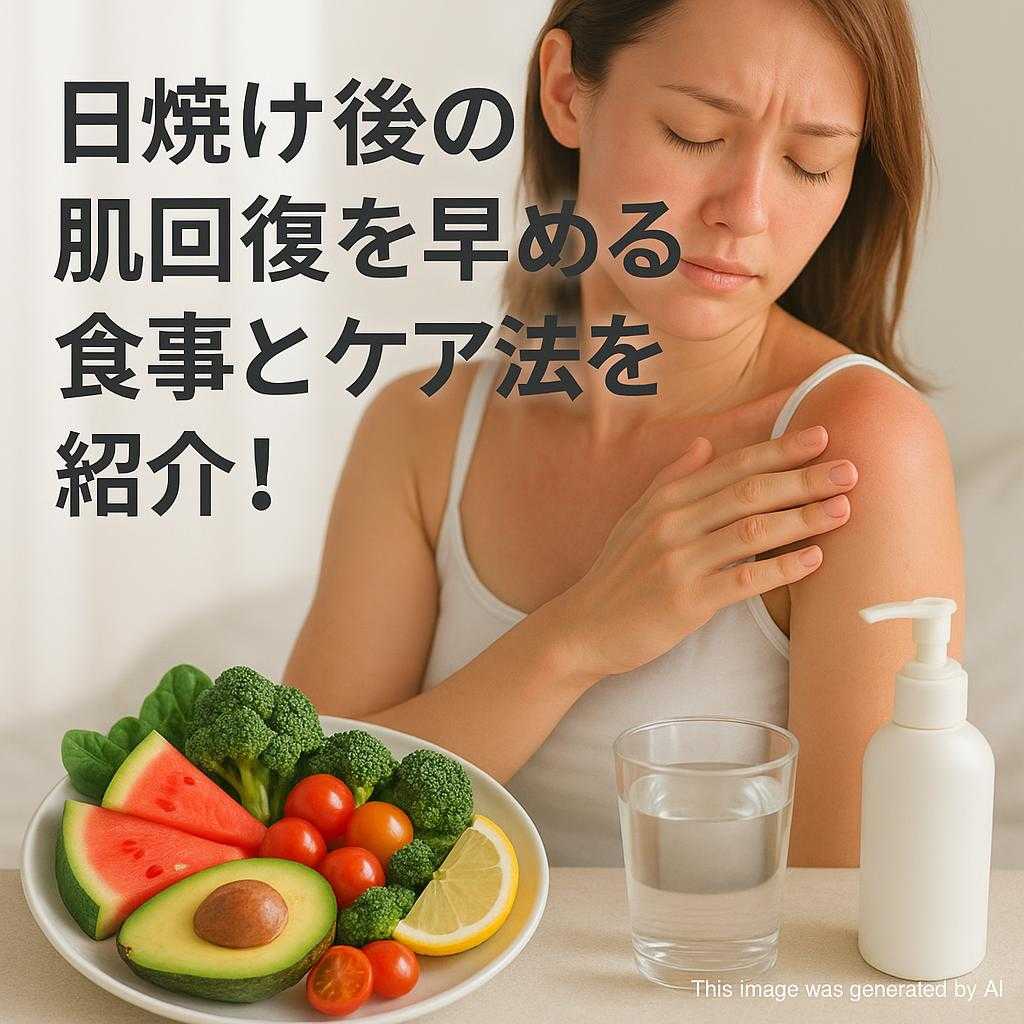 日焼け後の肌回復を早める食事とケア法を紹介！