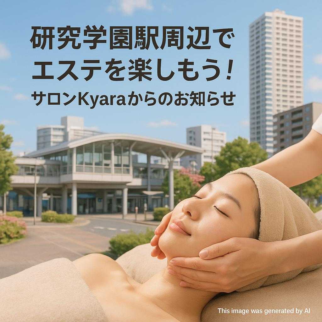 研究学園駅周辺でエステを楽しもう！サロンKyaraからのお知らせ