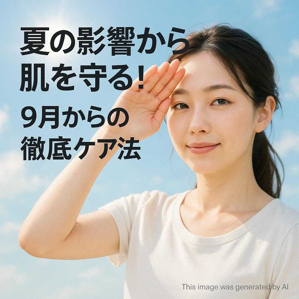 夏の影響から肌を守る！9月からの徹底ケア法