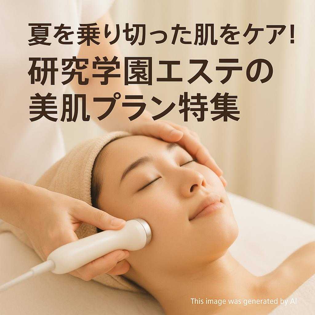 夏を乗り切った肌をケア！研究学園エステの美肌プラン特集