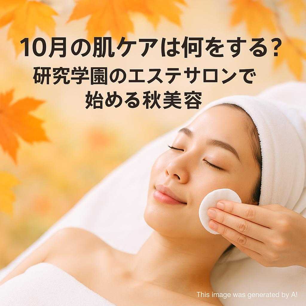 10月の肌ケアは何をする？研究学園のエステサロンで始める秋美容