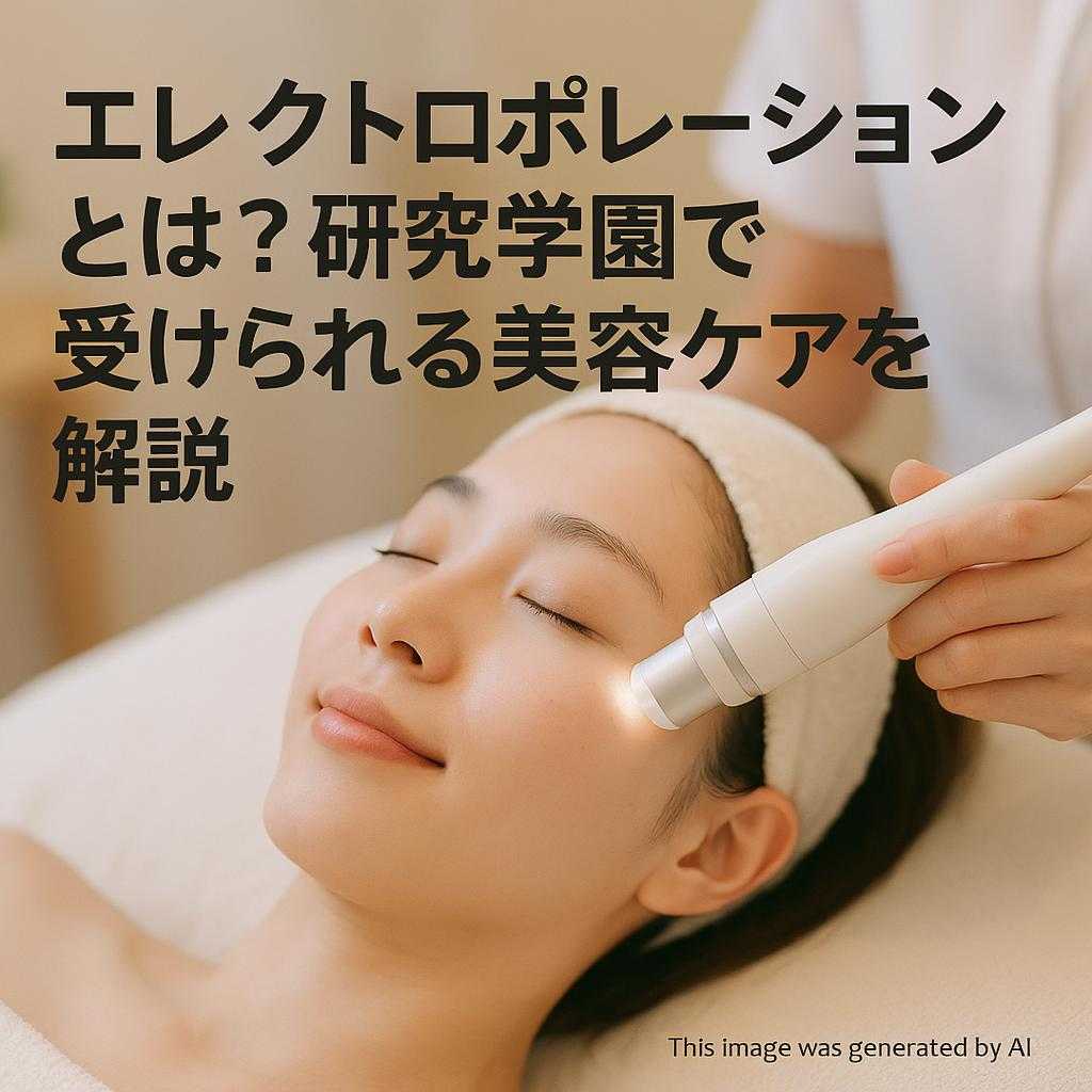 エレクトロポレーションとは？研究学園で受けられる美容ケアを解説