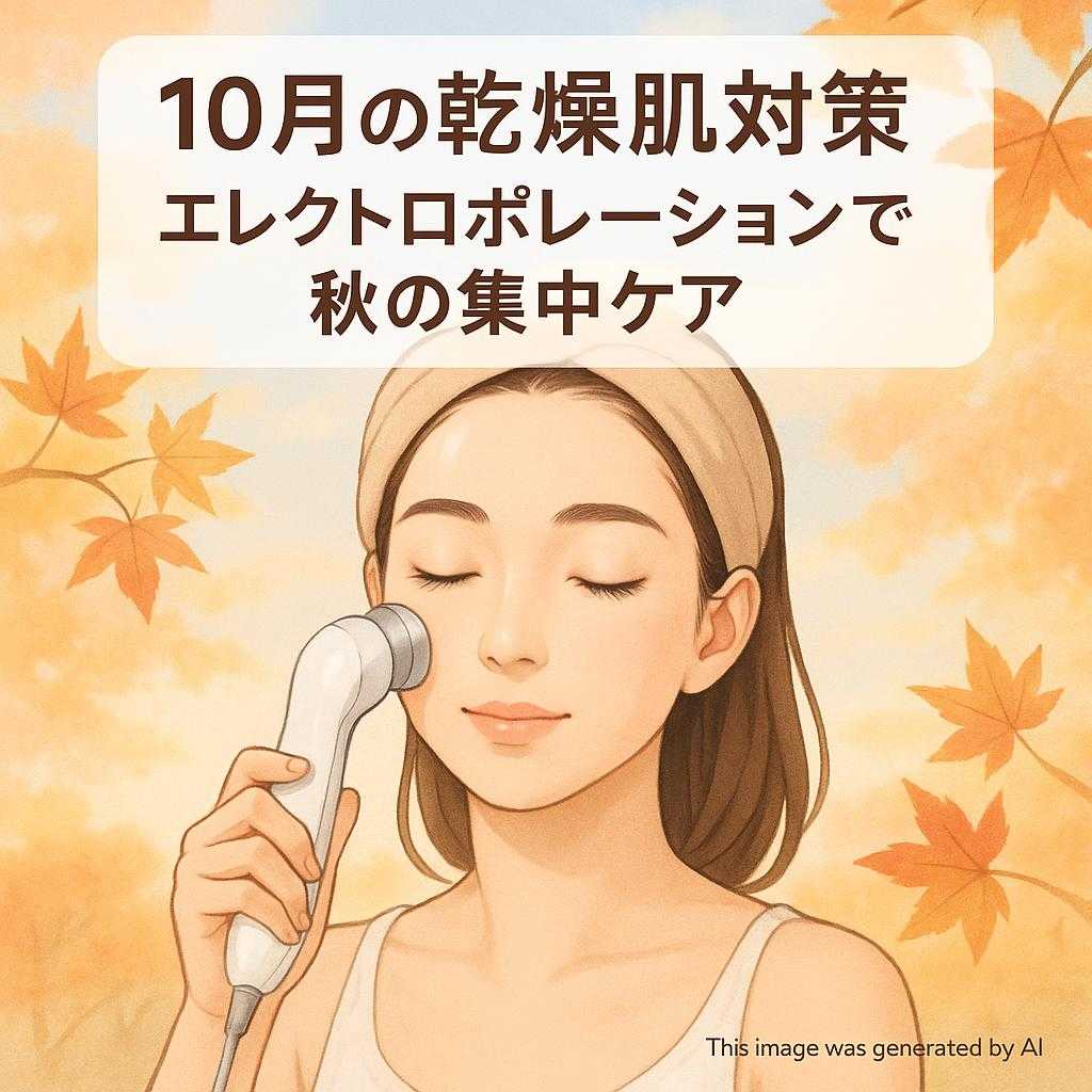 10月の乾燥肌対策｜エレクトロポレーションで秋の集中ケア
