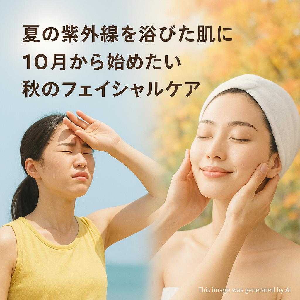 夏の紫外線を浴びた肌に|10月から始めたい秋のフェイシャルケア